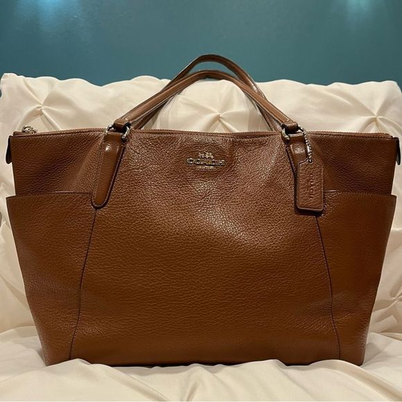 Coach Ava Saddle Tote with Gold Tone Hardware - Picture 1 of 10